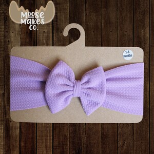 Lilac Purple Baby Head Wrap | Stretch Textured Bullet Fabric | Baby Infant Toddler Accessories