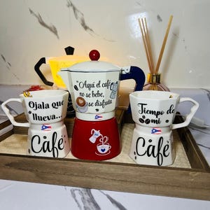 Puerto Rican Coffee Cups Set - Etsy