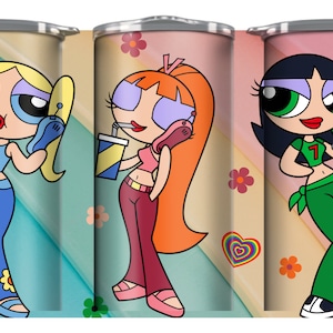 Tumbler templates, super powerful girls 12-20 ounces