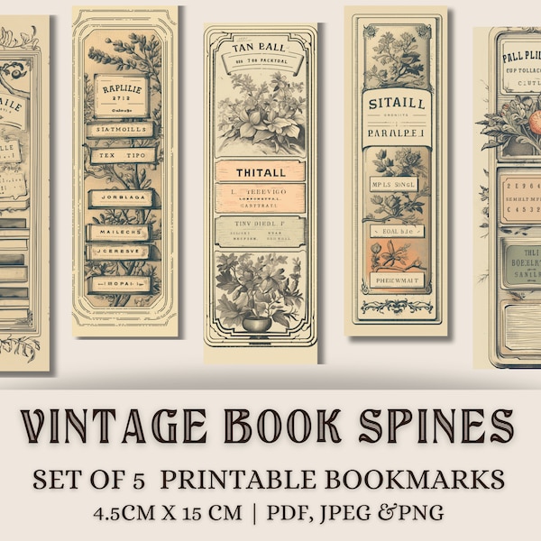 Vintage Bookmark - Etsy