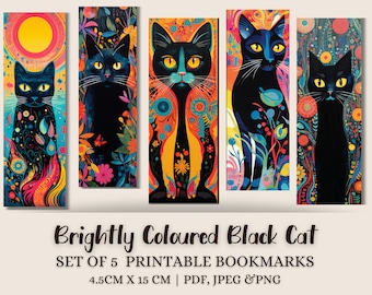 3 Zwarte Katten Bladwijzers – Creatief Dierlijk Ontwerp – Metaal – 2,5x6 Cm – Cadeau Voor Boekenliefhebbers & Studenten