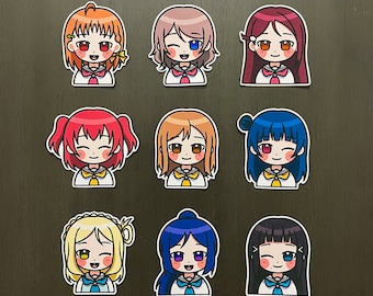 Love Live! School Idol Festival Aqours Stickers | Waterproof Vinyl Stickers