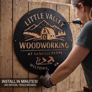 Custom Metal Sign with Logo, Personalized Outdoor Sign, Custom Bar Sign, Circle Any Shape Sign, Waterproof Store Sign, Large Commercial Sign image 5