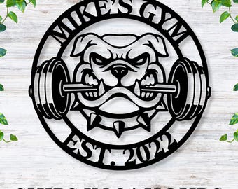 Spartan Gym Sign, Personalized Home Gym Signs for Workout Room, Personalized Metal Sign, Home Gym Wall Art,Home Gym Decor Personalized
