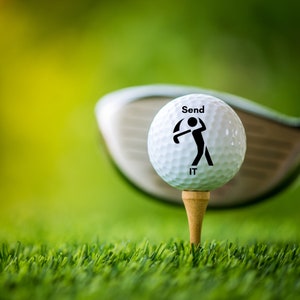 Send It Golf Balls, Personalized Golf Balls, Golf Ball Gift, Fathers Day Gift, Gift For Him, Birthday Gift, Personalized Gift, Golf Gift