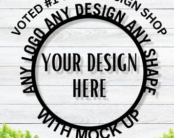 Custom Metal Sign with Logo, Personalized Outdoor Sign, Custom Bar Sign, Custom Circle Sign, Waterproof Store Sign, Large Commercial Sign
