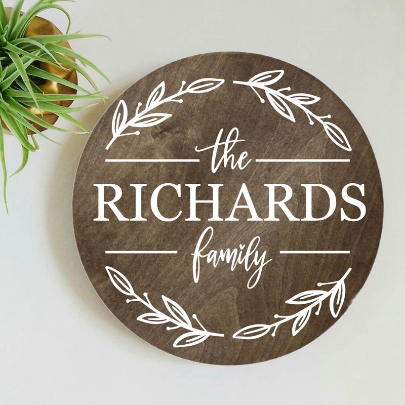 Family Name Sign - Etsy