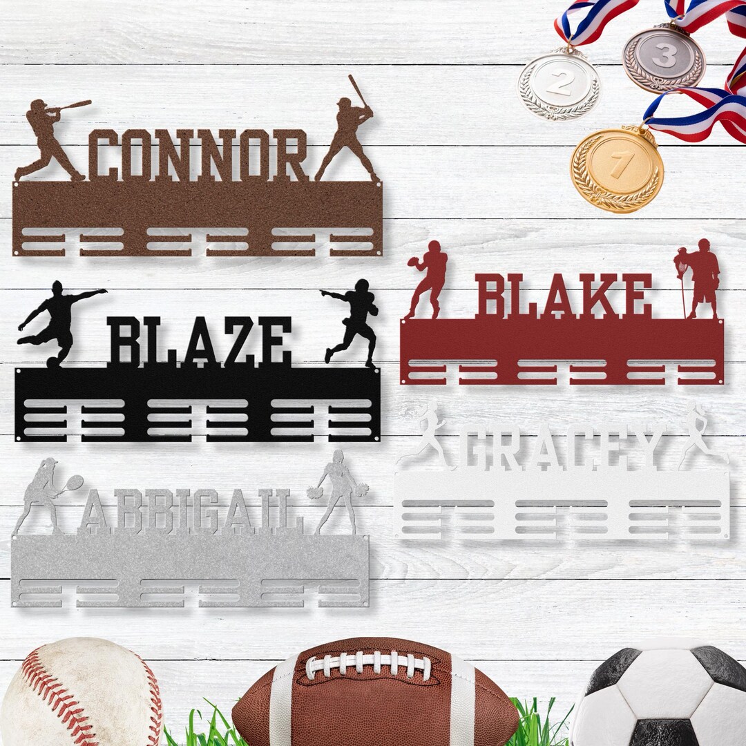 Personalized Medal Holder / Custom Medal Display Rack for Awards ...