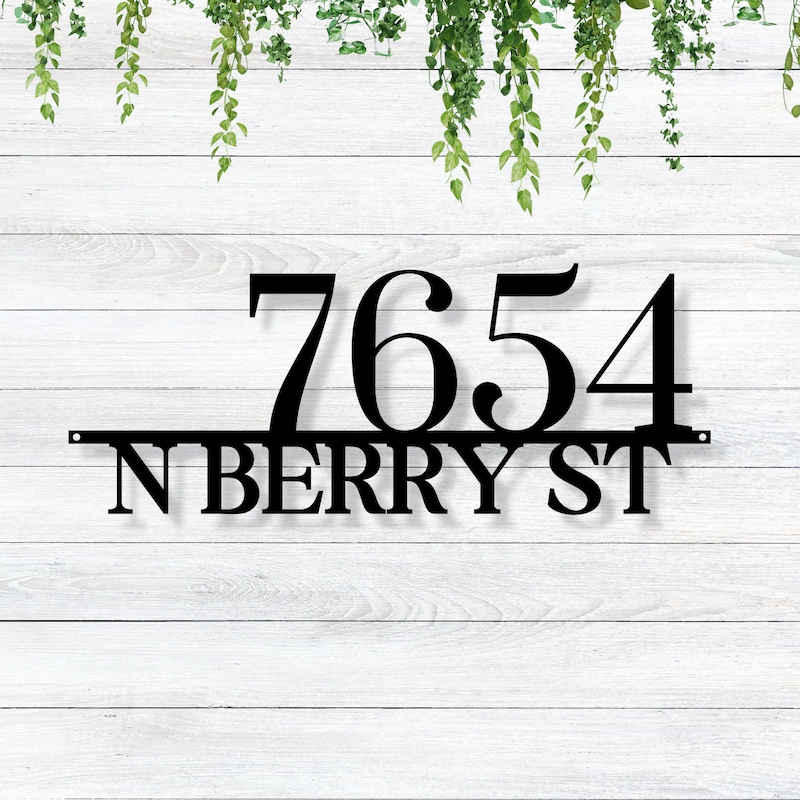 Metal House Numbers - Etsy