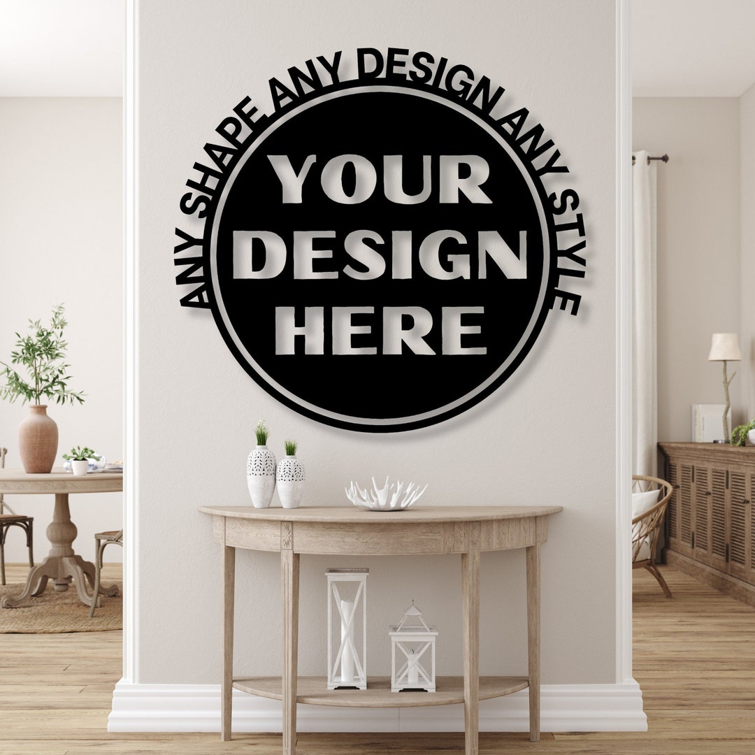 Custom Sign / Your Custom Text Metal Sign / Your Logo Here Sign / Metal ...