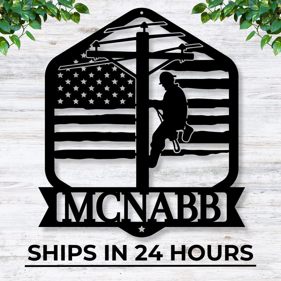 Lneman Amercan Flag Keychan, Personalzed Lneman Gfts, Electrcan