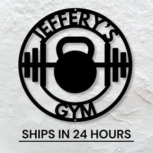 Personalized Home Gym Signs for Workout Room / Personalized Metal Sign / Home Gym Wall Art / Home Gym Decor / Personalized Gym Sign / Gift