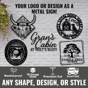 Custom Sign / Your Custom Text Metal Sign / Your Logo Here Sign / Metal Sign Custom / Your Text Here Sign / Custom Design Sign / Custom Gift