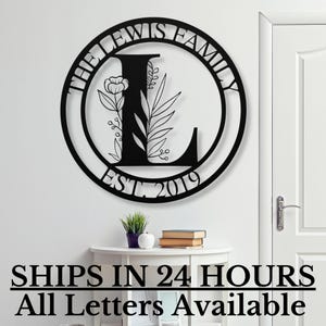 Personalized Family Last Name Sign / Personalized Metal Sign / Personalized Sign / Last Name Sign / Last Name Metal Sign, Wedding gift, gift