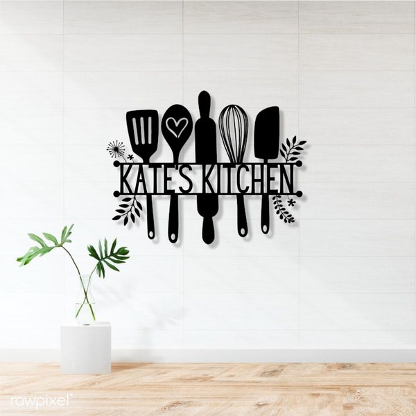 Personalized Kitchen Sign / Metal Sign for Kitchen / Kitchen Metal Sign / Personalized Kitchen Signs / Mom Gift / Personalized Gift / Gift