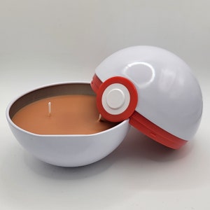 Vela Pokeball personalizada - Escolha de bola, cor e aromas - Um presente perfeito para um amante de Pokémon