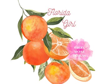 Florida Girl Oranges PNG dtf