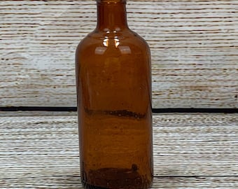 Vintage Dioxogen The Oakland Chemical Co. Amber Glass Bottle Antique
