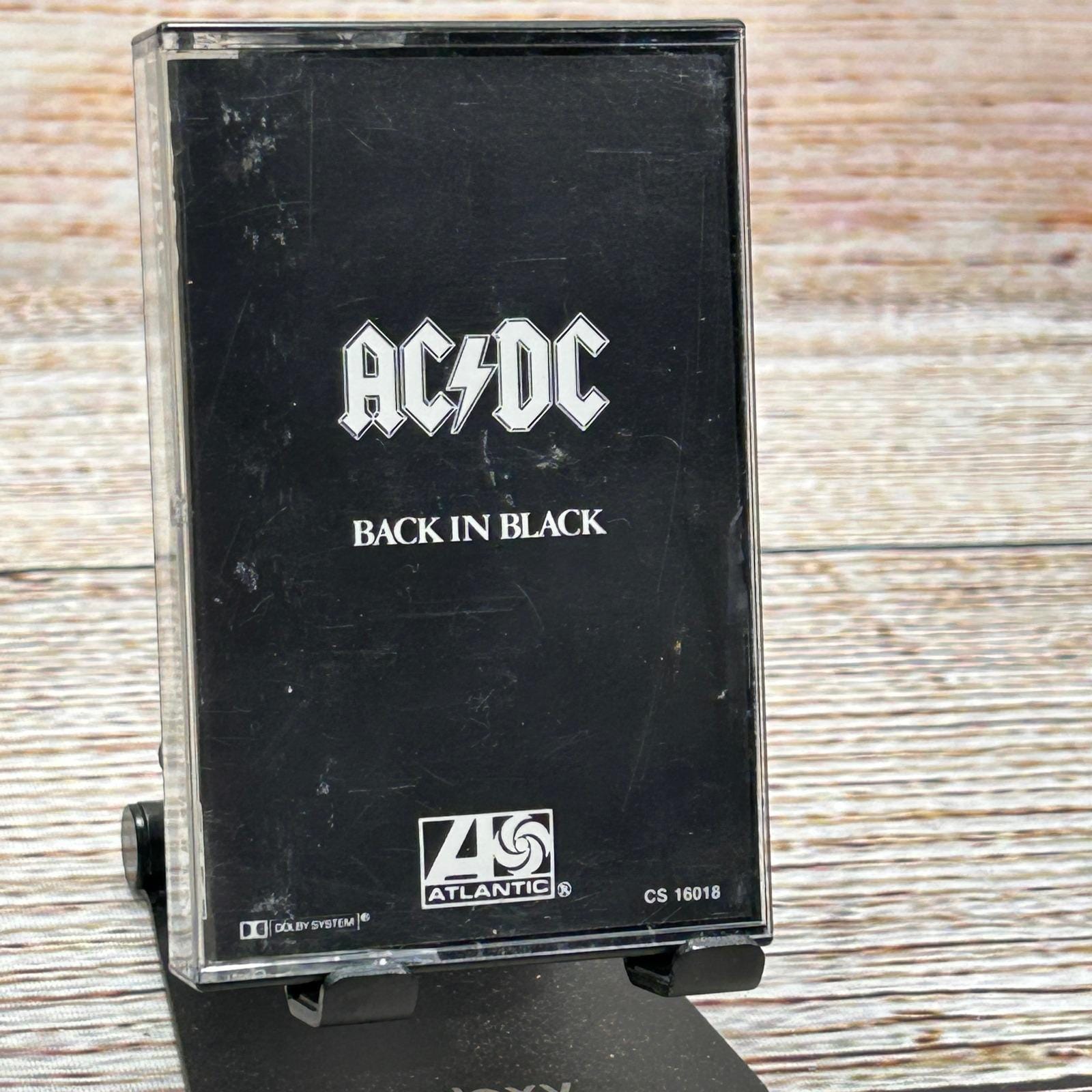 AC/DC Back in Black Cassette Tape Atlantic CS 16018 1980 Hard Rock