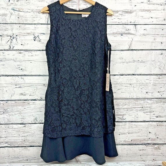 Nanette Lepore Women's Lace Shift Black Dress Sleeveless Black [size 12]  NWT - Etsy
