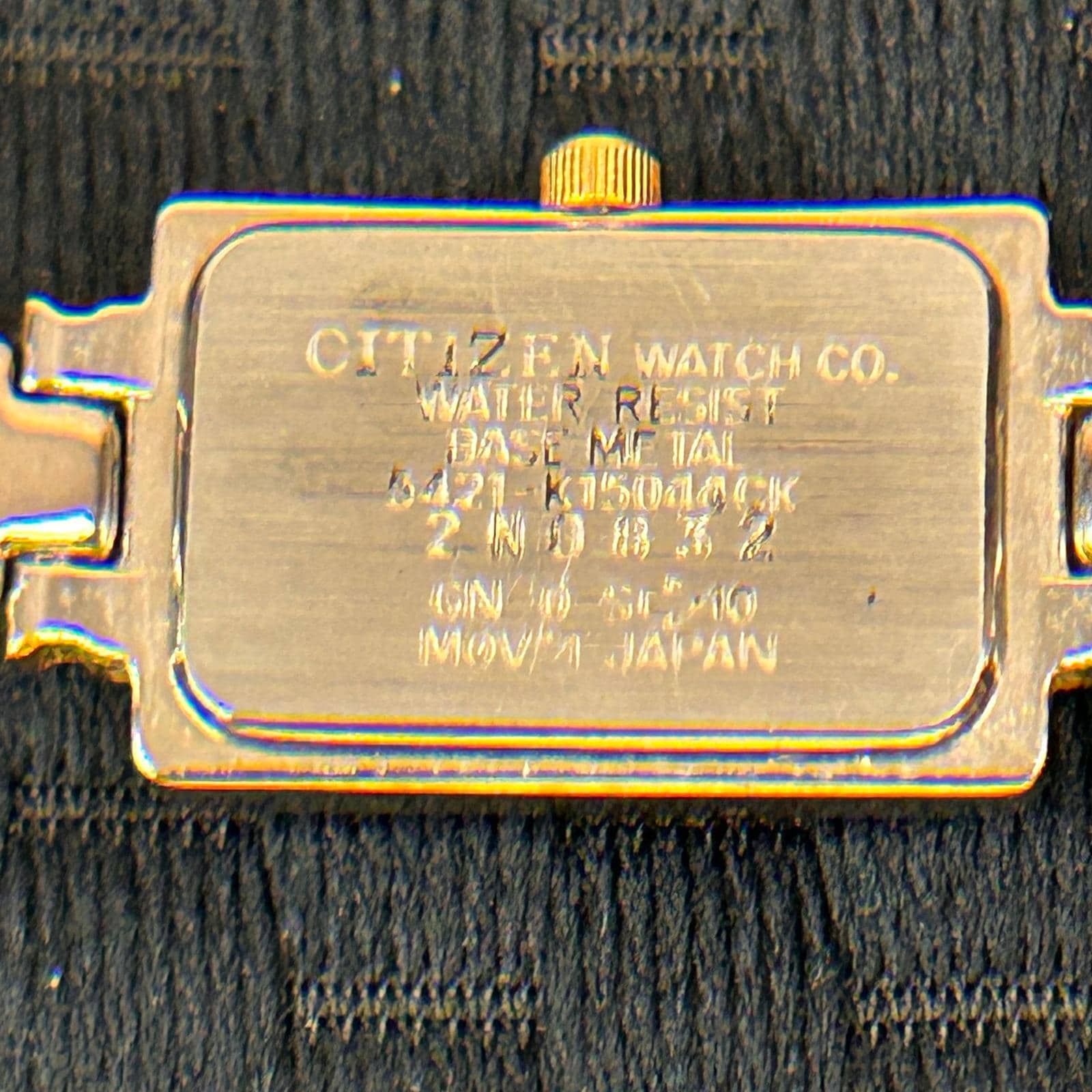 Citizen Quartz Two Tone Rectangle Bangle Watch 5421-K15044  display picture 2