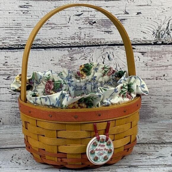 Longaberger Basket 1998 Mother's Day Rings & Things Basket With