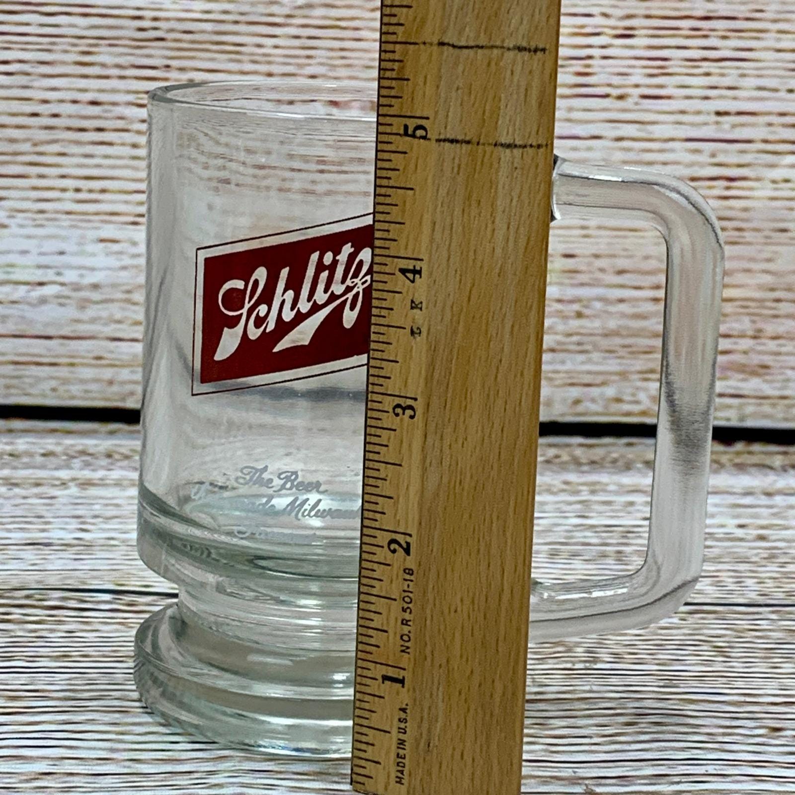 Vintage Schlitz Beer Mug Glass 