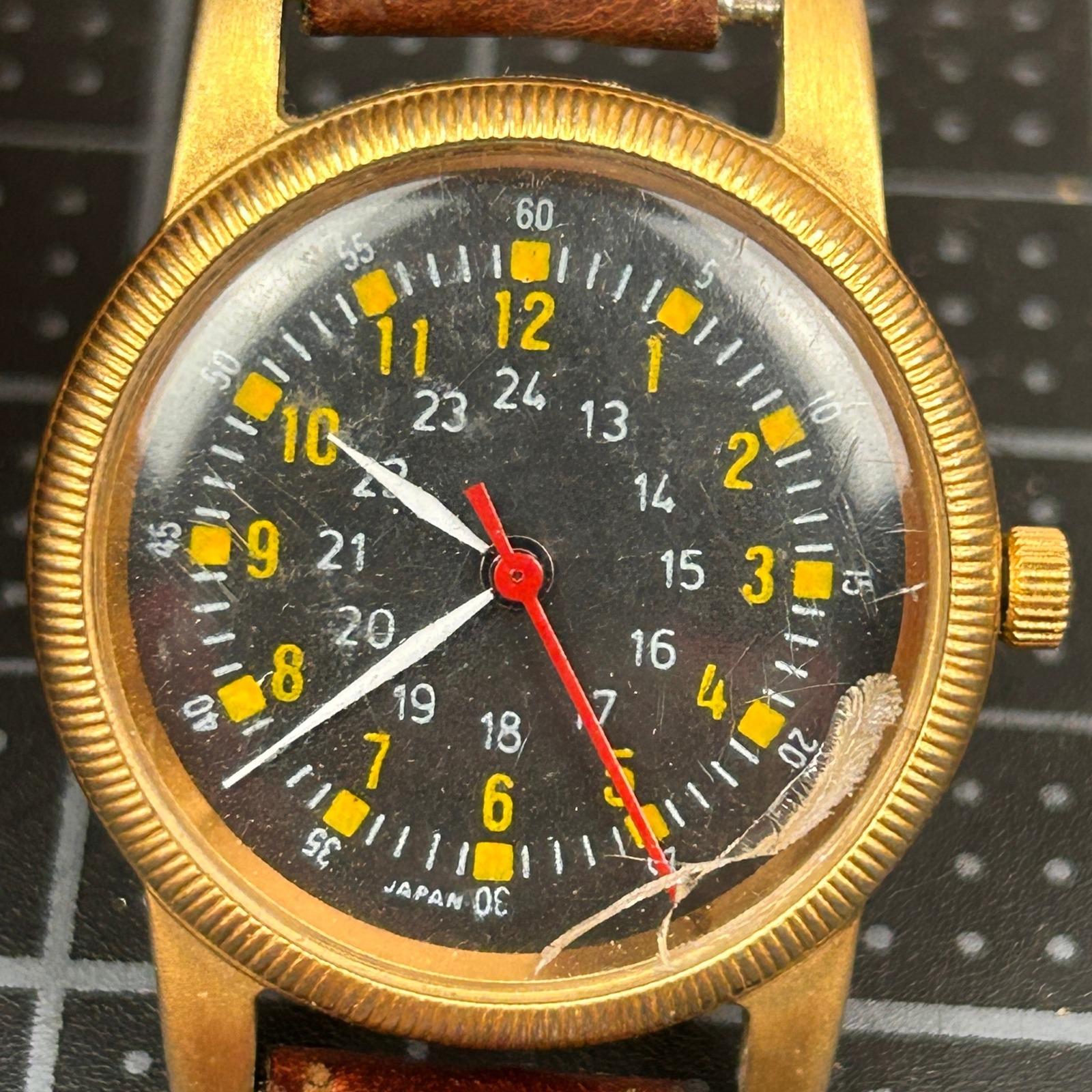 Vintage Military Field Watch Type A-D MIL-W-6433 Japan Movt