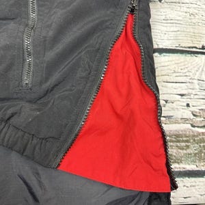 FILA Anorak Pullover Jacket Windbreaker Black & Red [Mens Medium] Vintage image 10