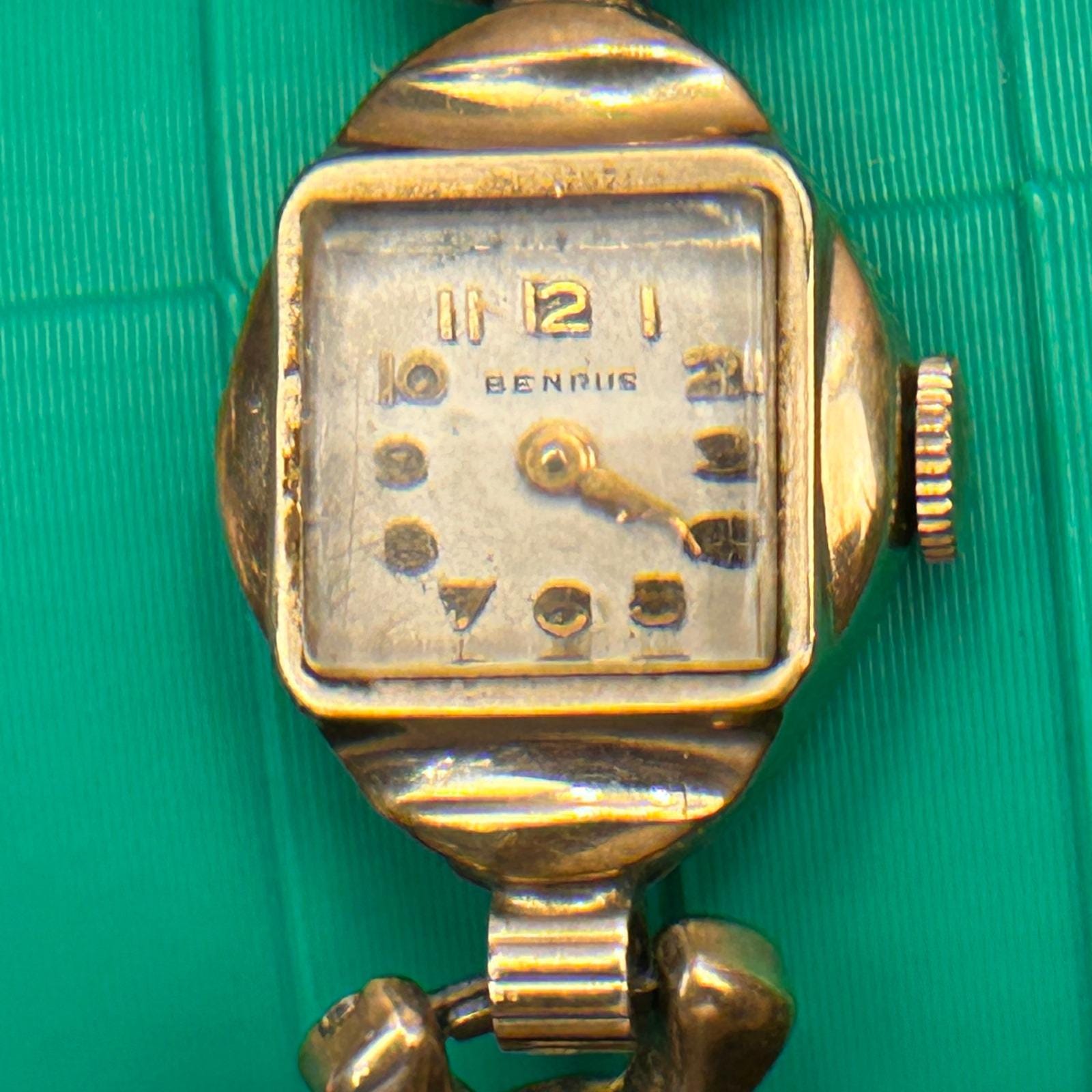Montre Antique Benrus Plaqué Or 10k - Modèle D'avant 1920