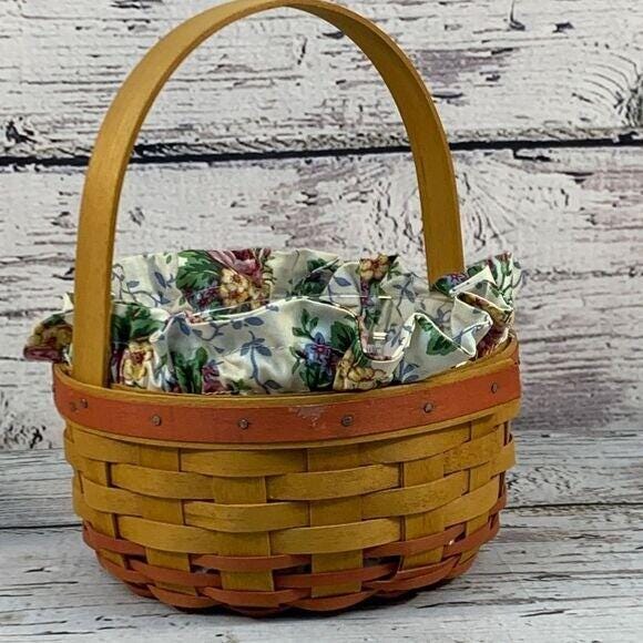 Longaberger Basket 1998 Mother's Day Rings & Things Basket With