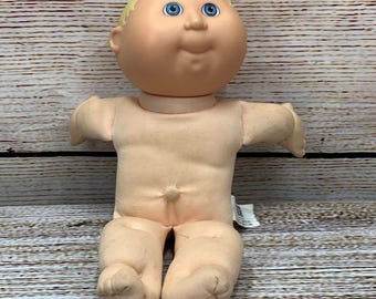 Vintage 1992 Teeny Tiny Preemies Cabbage Patch Doll Blond haar blauwe ogen