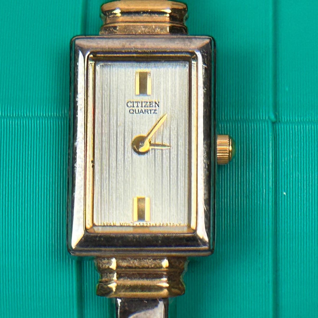 Citizen Quartz‎ Two Tone Rectangle Bangle Watch 5421-K15044 Citizen Quartz Two Tone Rectangle Bangle Watch 5421-K15044  main image 2
