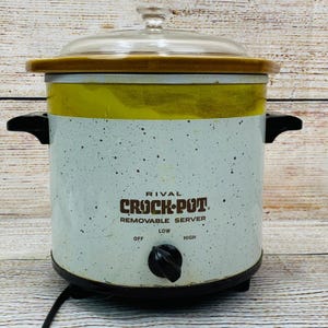 Rival Crock-Pot Removable Server Slow Cooker Model 3150/2 Vintage 3.5 Qt