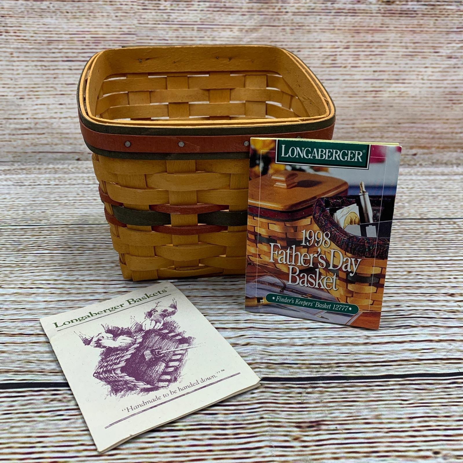 Longaberger 1998 Father's Day Finder's Keepers Basket Handwoven