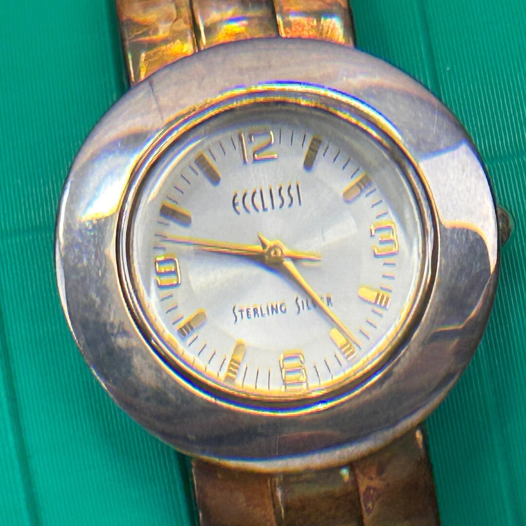 Ecclissi Sterling‎ Silver Watch 32250 Japan Quartz White Dial Link Bracelet Ecclissi Sterling Silver Watch 32250 Japan Quartz White Dial  main image 3