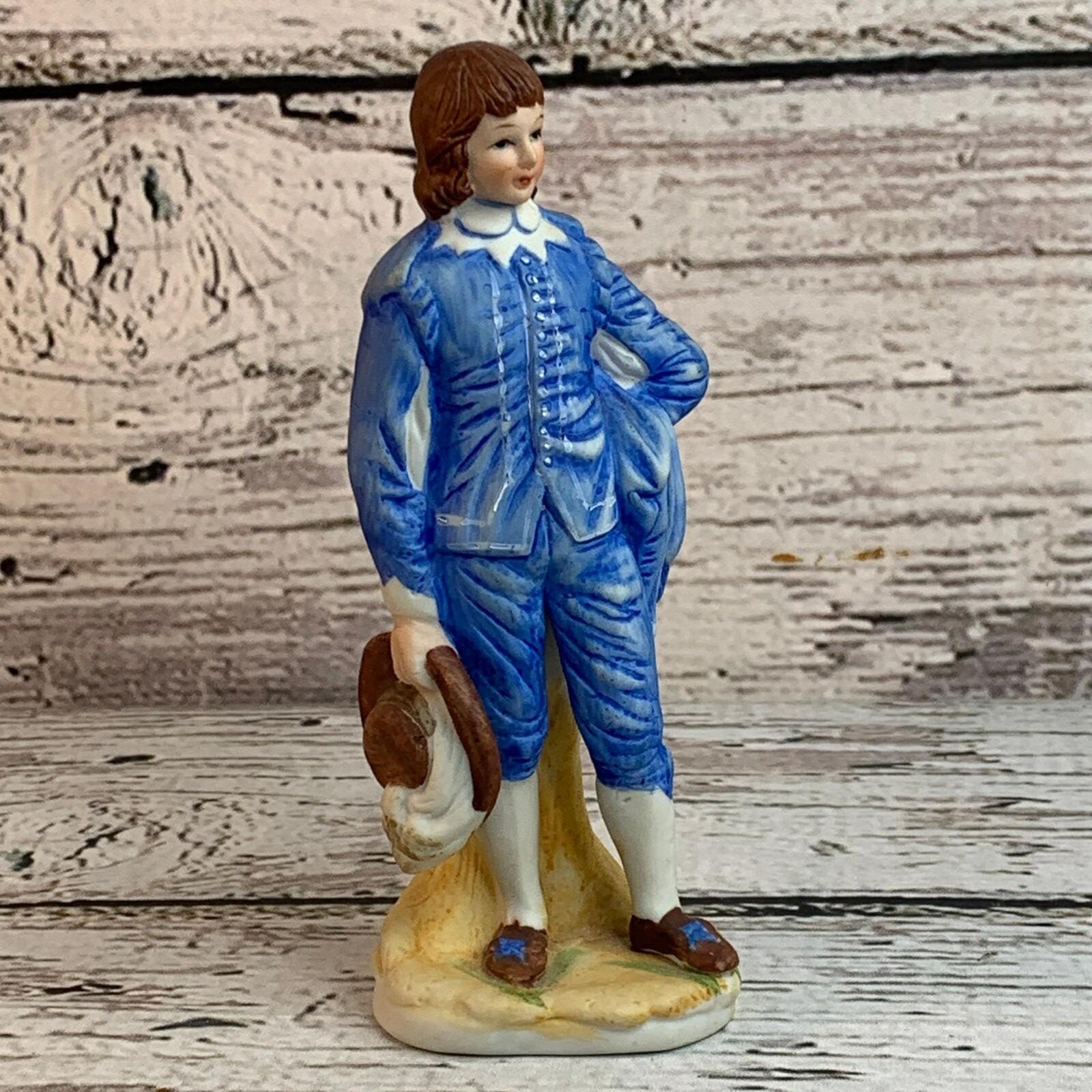 171819 The History Of BLUE BOY1993(中古品) Brinn's Blue Boy Figurine Vintage Porcelain Collectible Decor 8