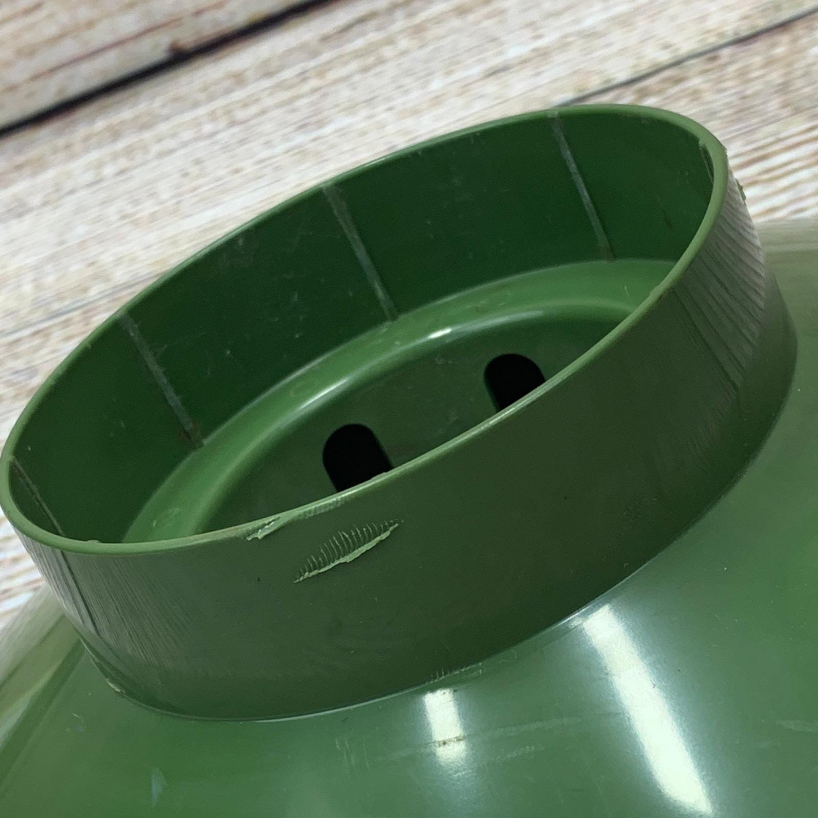 Vintage Coleman Propane Lantern Camping Lantern Green Top Pyrex