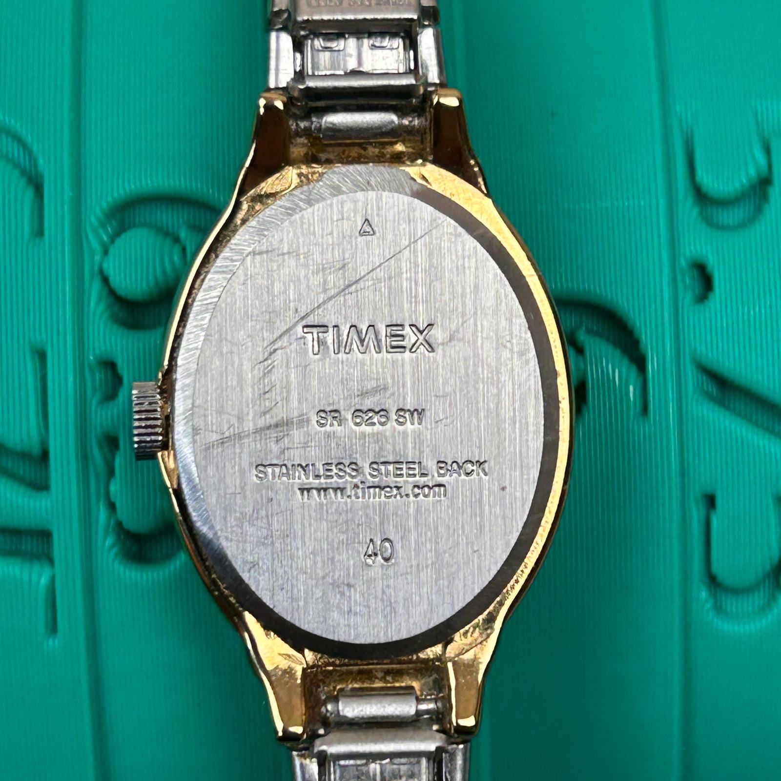 Timex Womens‎ Gold Tone Oval Face Easy Reader Watch Tested Timex Women main image 4