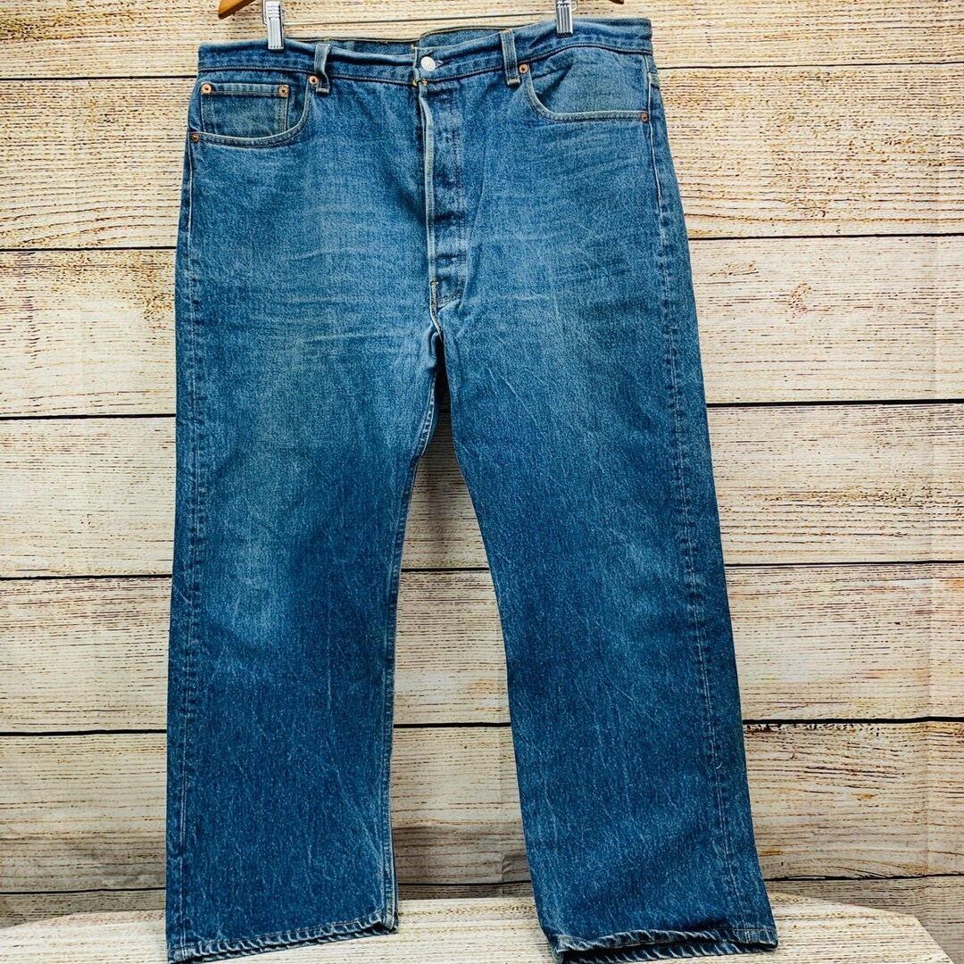 Levi's 501xx Jeans Button Fly Straight Leg Denim W42 L30 Made in