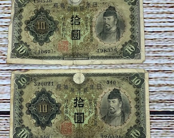 韓国 1000 ウォン紙幣と 100 ウォン紙幣 2 枚セット 1950 年代 - Etsy 日本