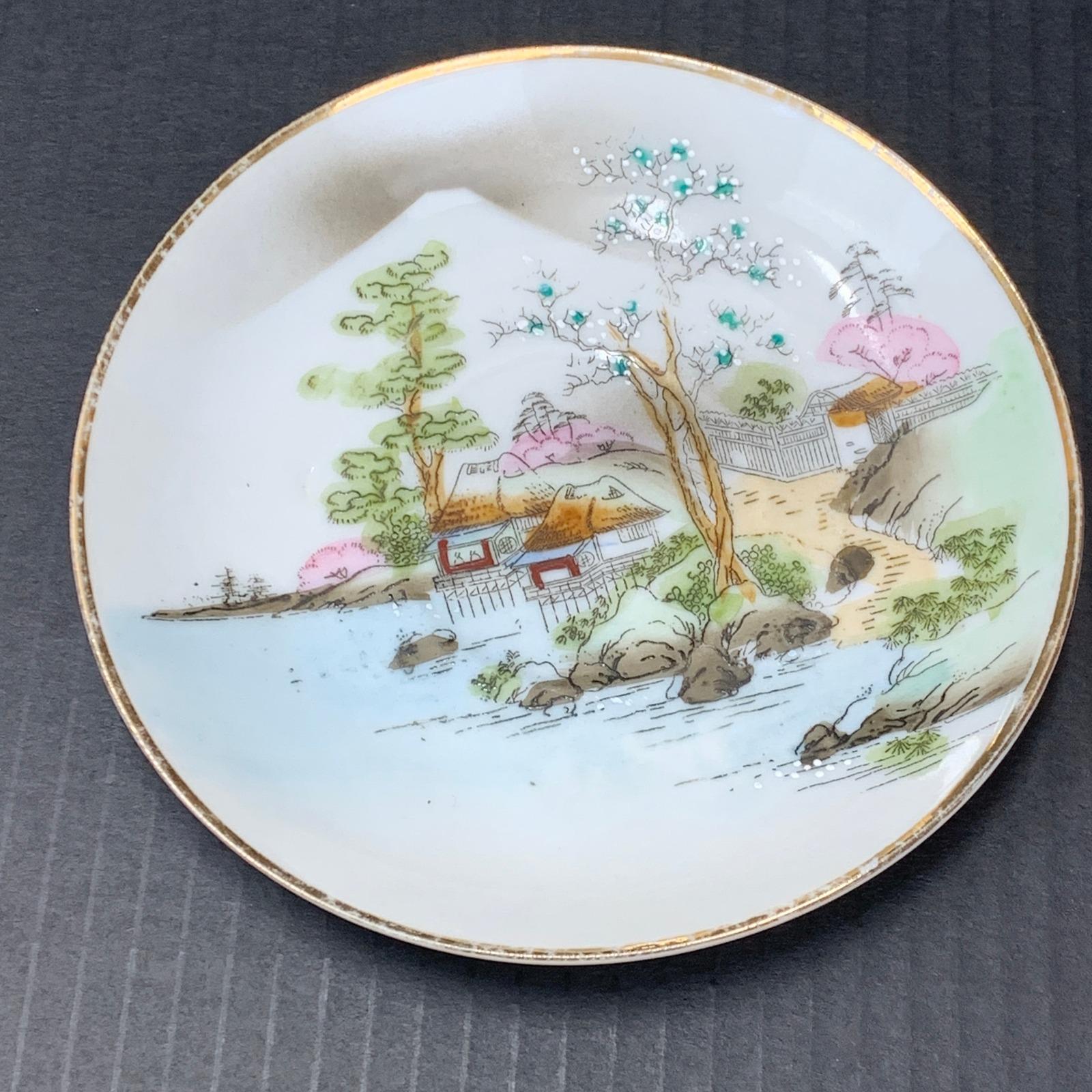 ヴィンテージ 日本製 装飾皿 富士山 アジア風景 3枚セット - Etsy 日本