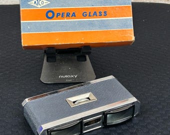 Vintage ATCO Opera Glass No 522 3x Coated Lens Folding Binoculars