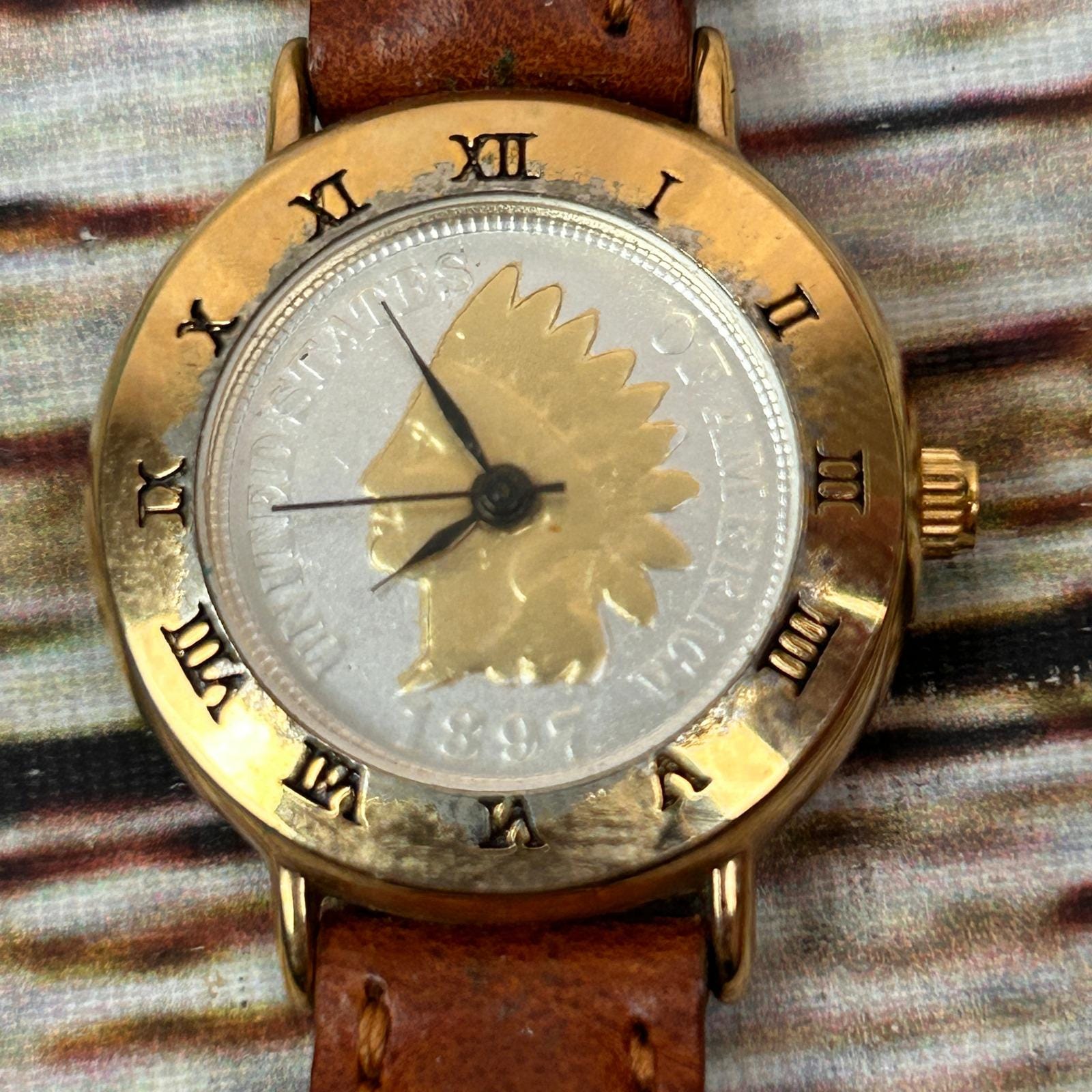 Coin Gold and Silver Roman Numeral Watch Now Live: ROLEX COIN WATCH 3612 CENTENARIO 18K YG ONE OF TEN  main image 2