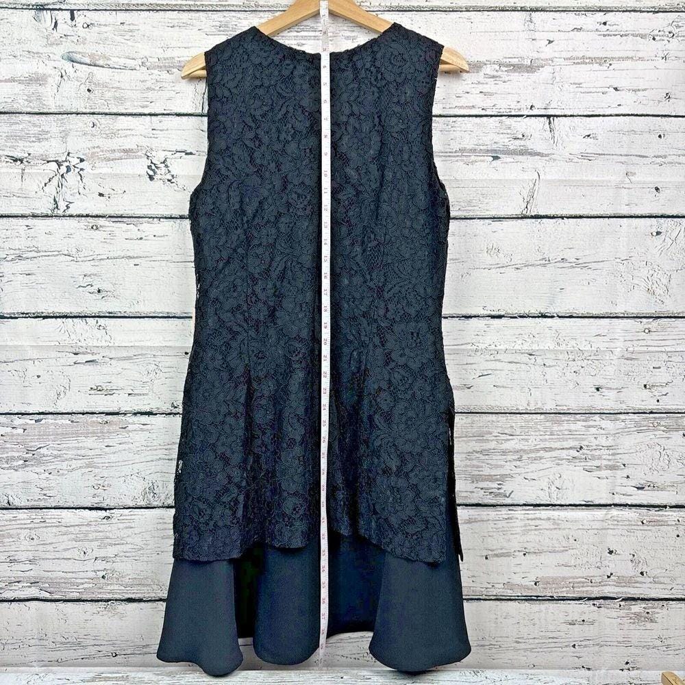 Nanette Lepore Women's Lace Shift Black Dress Sleeveless Black [Size 12] NWT