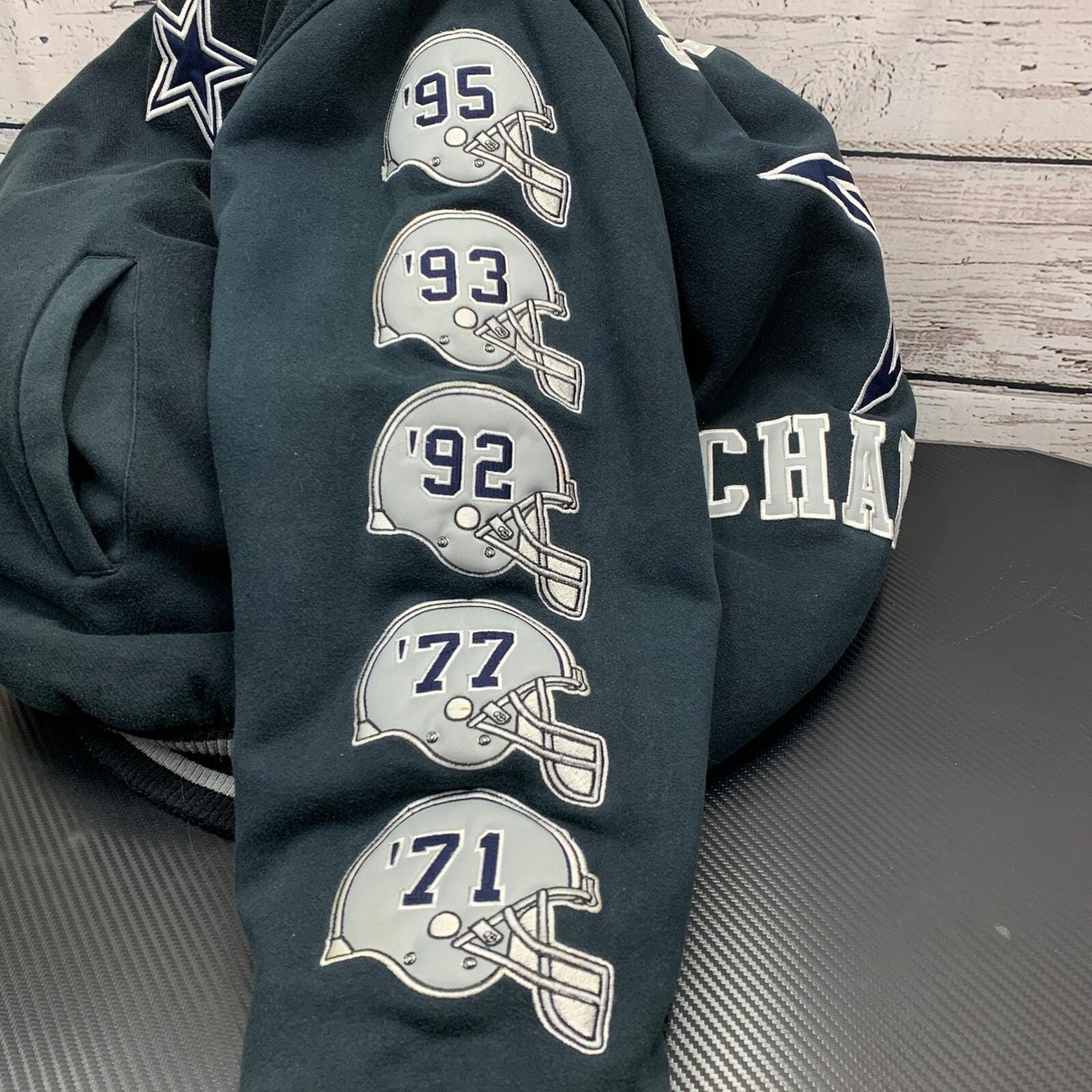 NFL Dallas Cowboys Super Bowl Champions Patches Jacket [size XXL