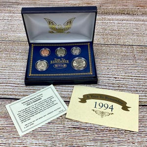 1994 År att minnas American Historic Society myntset samlarobjekt