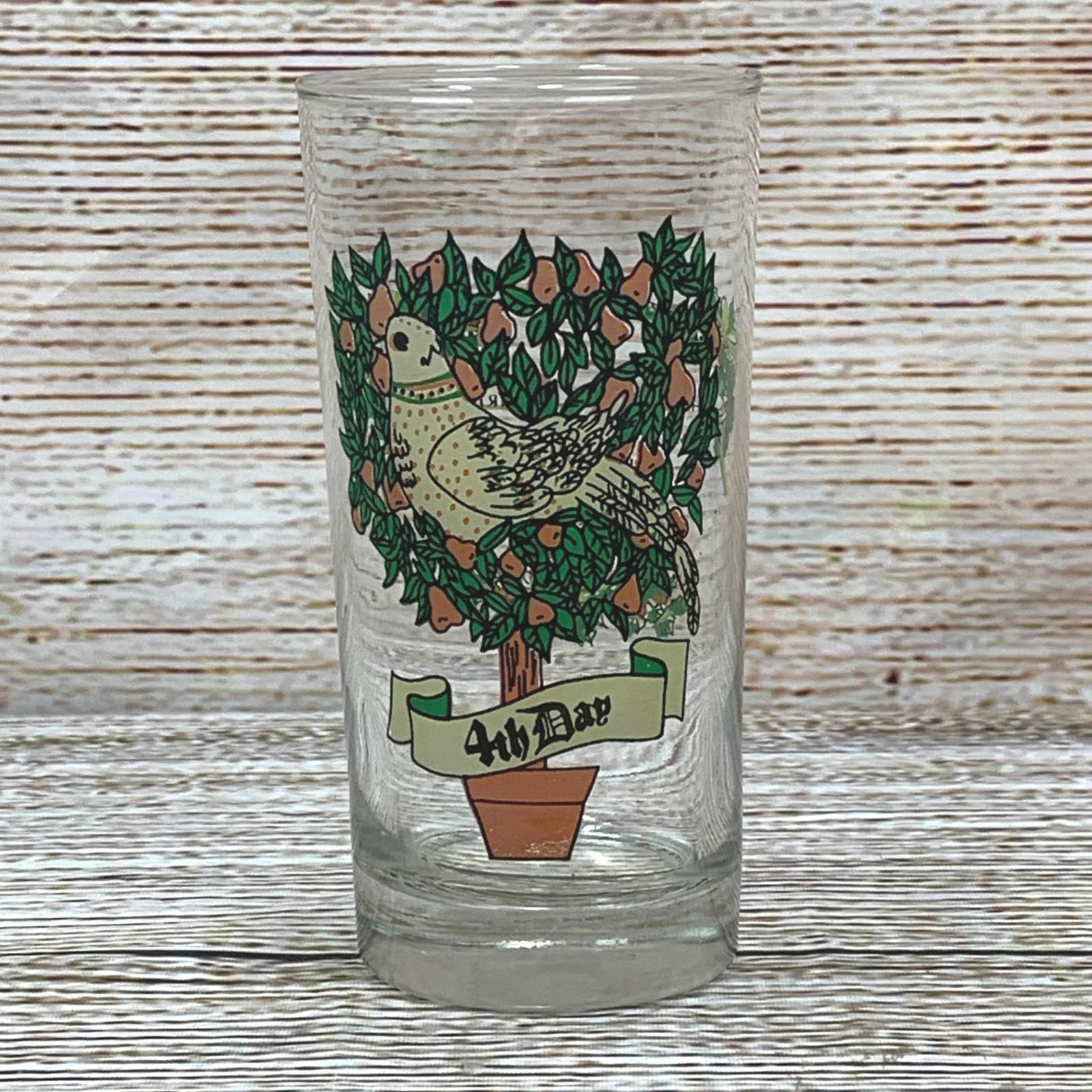 Vintage Twelve Days of Christmas 4th Day Colly Birds 12 Oz Tumbler