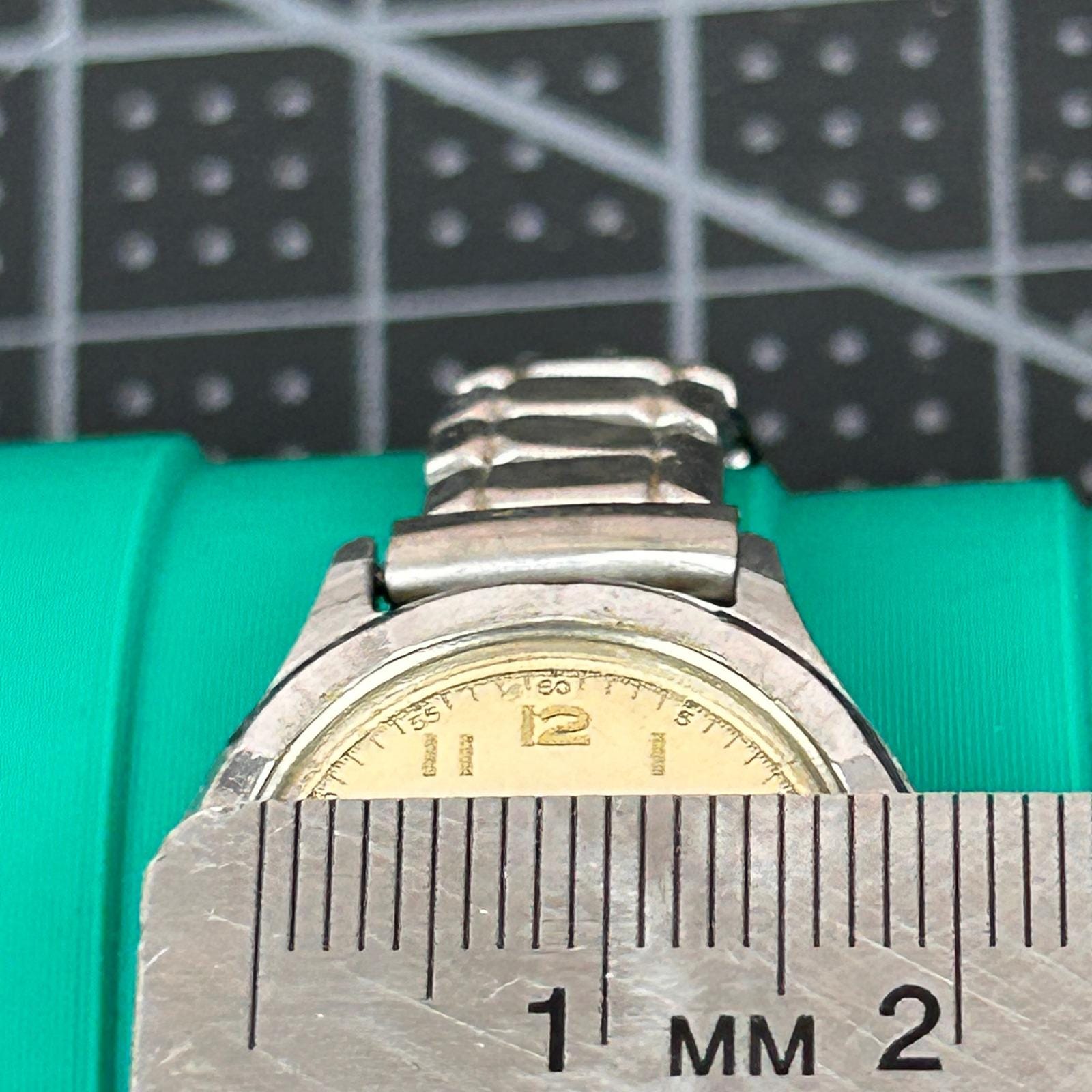 Vintage Buren Watch Silver Tone Cream Dial Arabic Numerals 