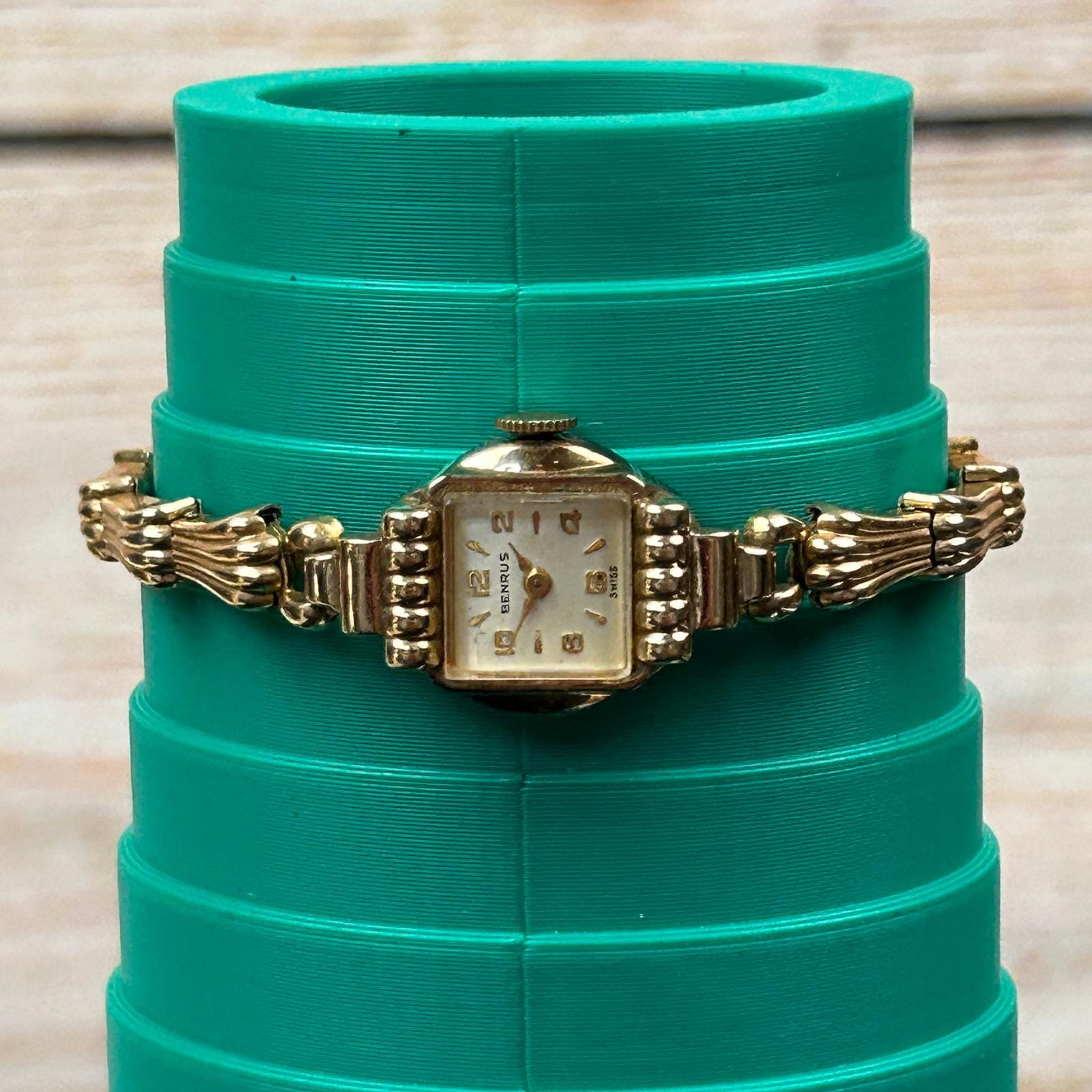 Benrus Vintage Swiss Ladies Cocktail Watch 10K RGP Bezel‎ Gold Tone Tested Benrus Vintage Swiss Ladies Cocktail Watch 10K RGP Bezel  main image 4